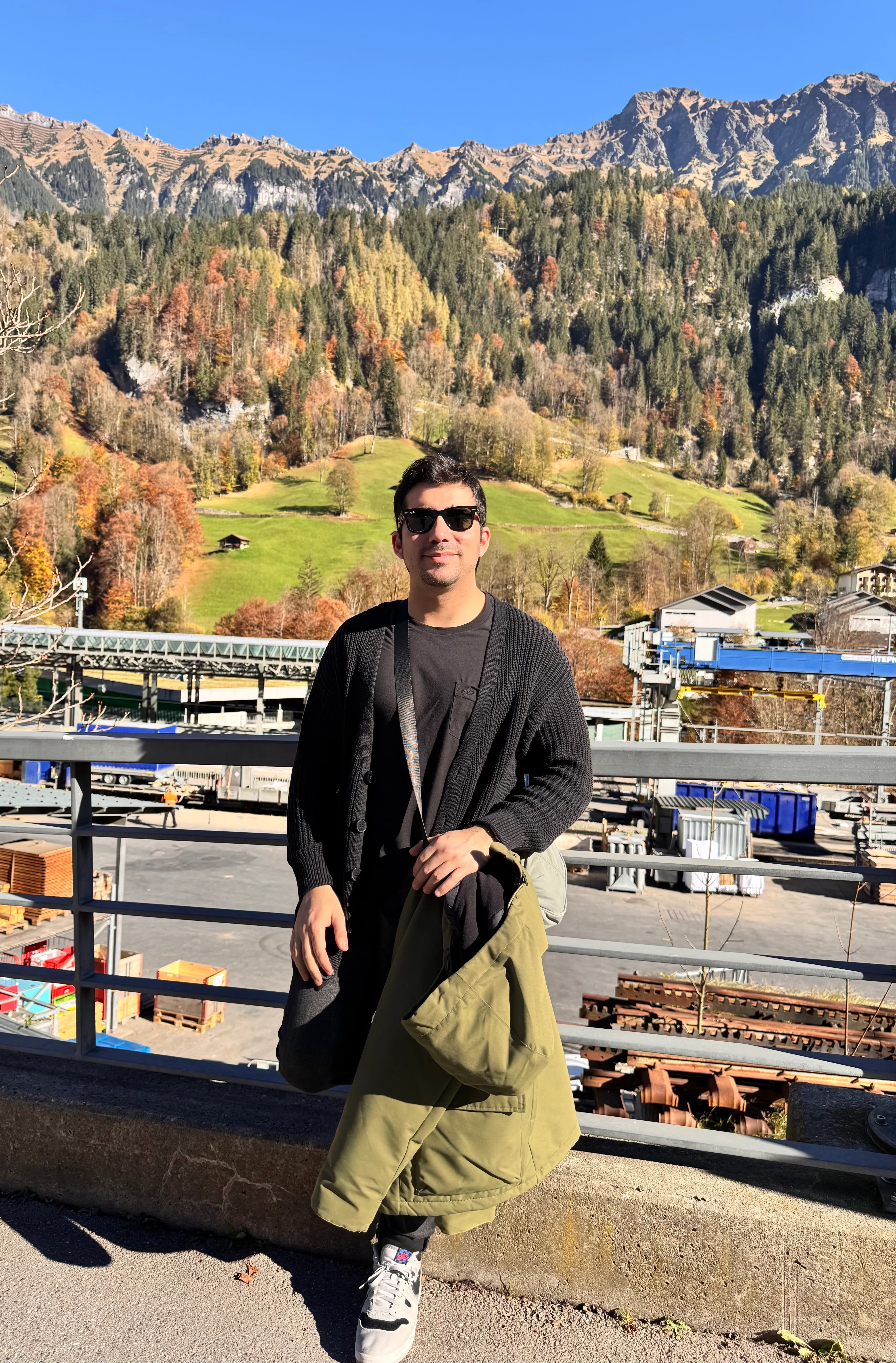 David Martínez en los Alpes suizos